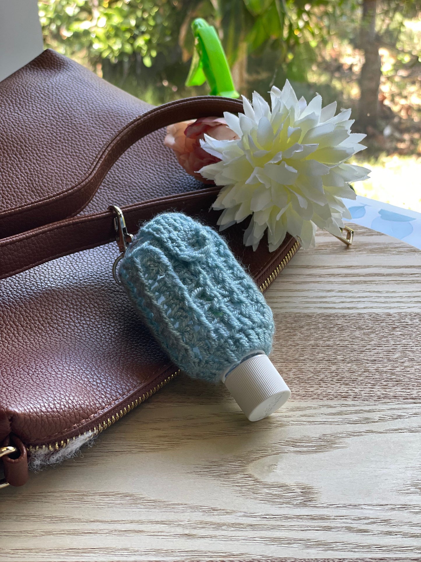 Twinning Hand Sanitiser Sling Crochet Pattern