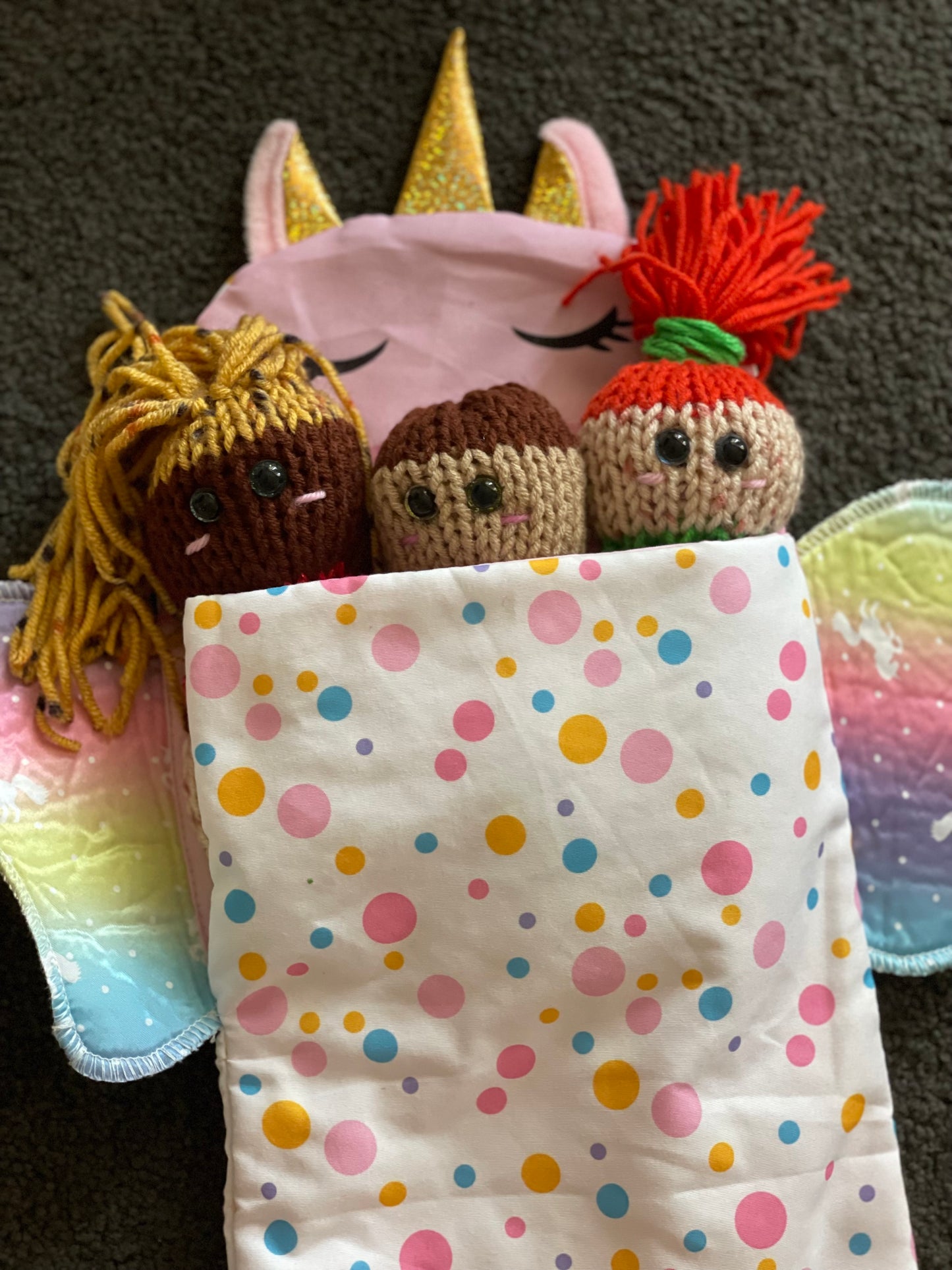 Scrap Yarn Dolls