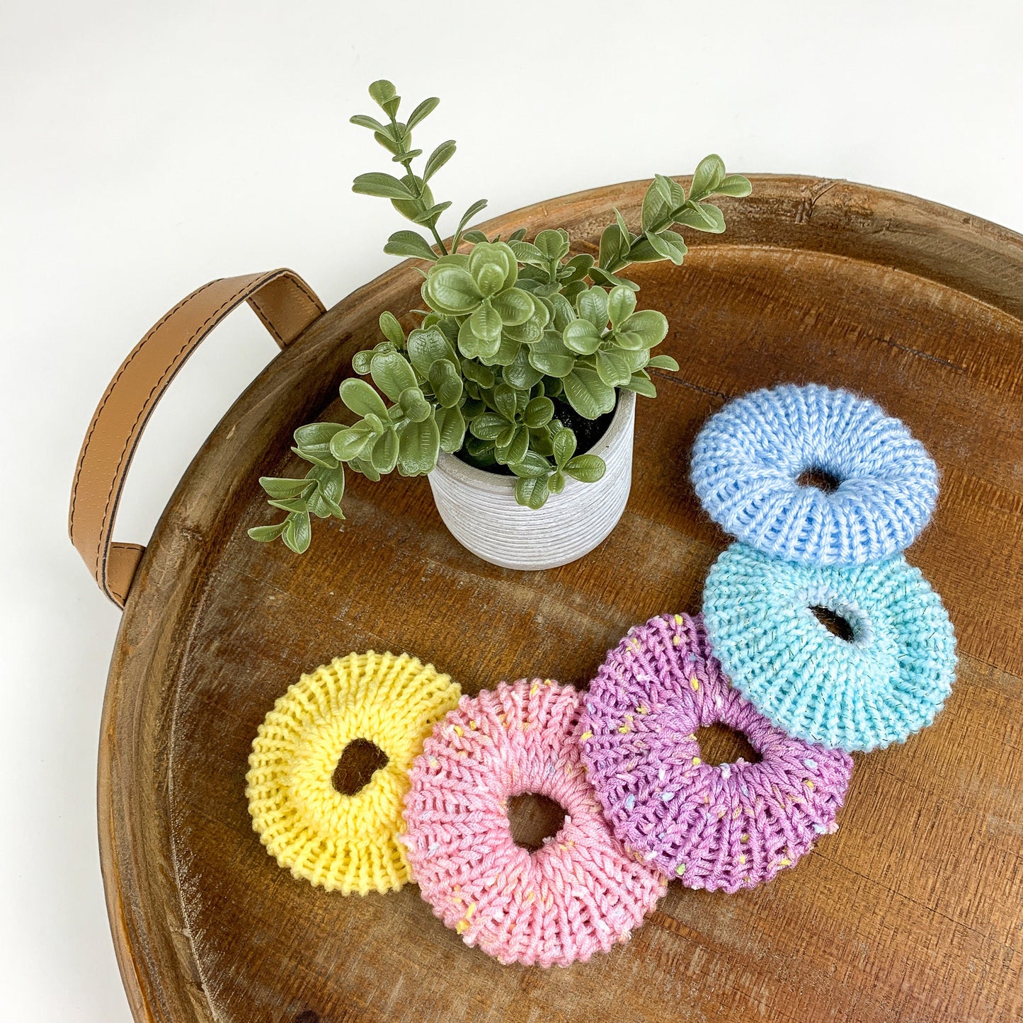 Scrap Yarn Scrunchie Circular Knitting Machine Pattern