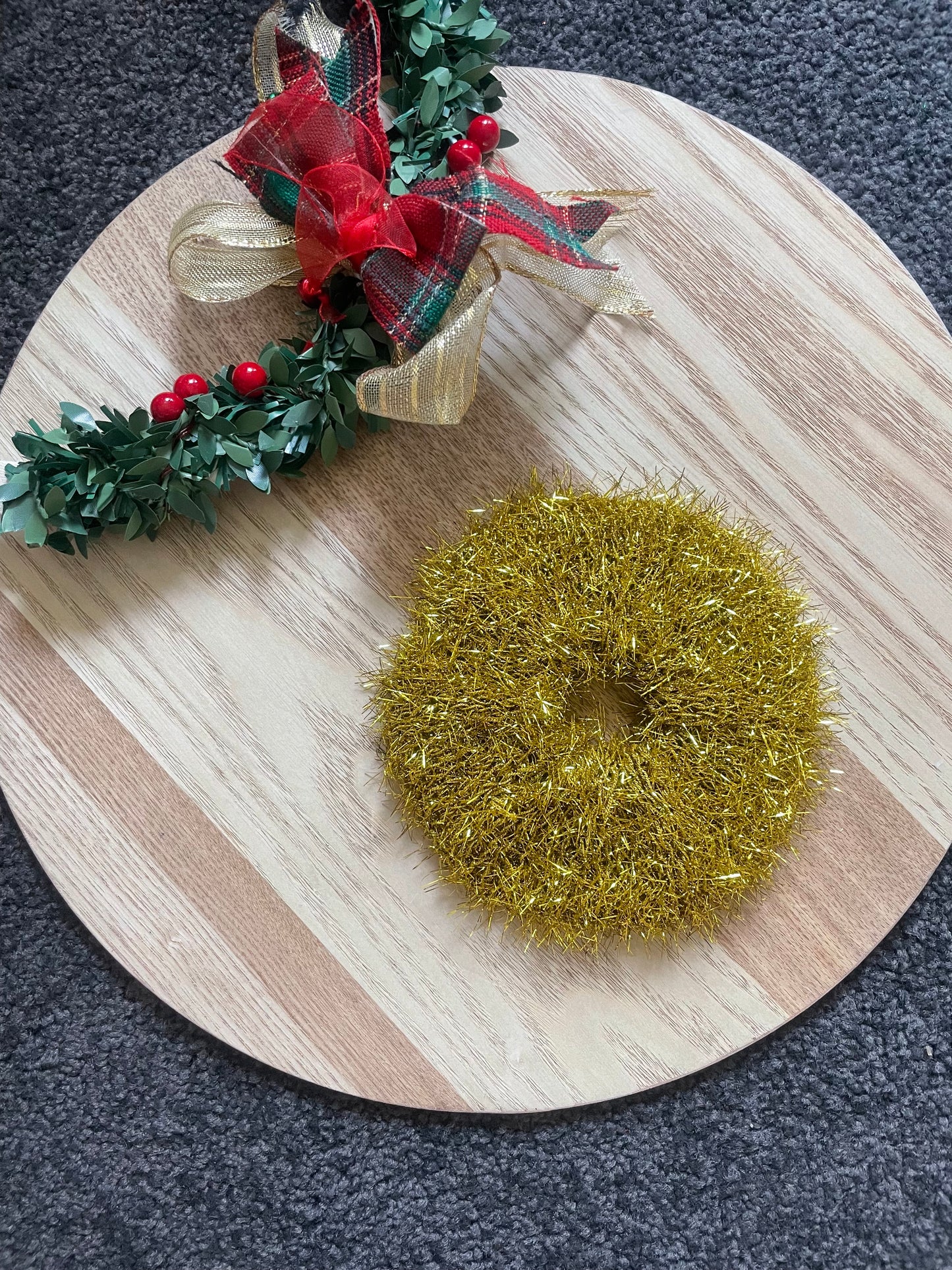 Tinsel Scrunchie – Festive Hair Tie in 6 Colours