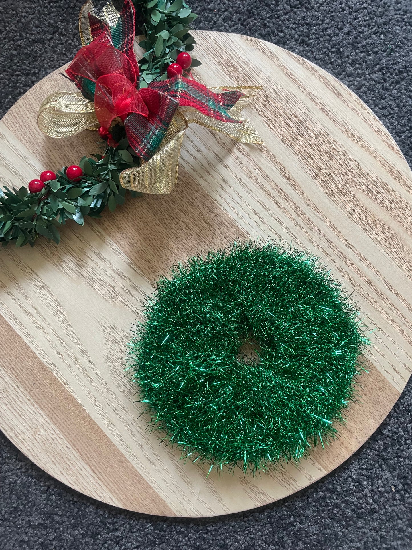 Tinsel Scrunchie – Festive Hair Tie in 6 Colours
