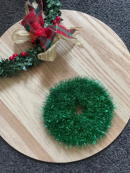 Tinsel Scrunchie – Festive Hair Tie in 6 Colours