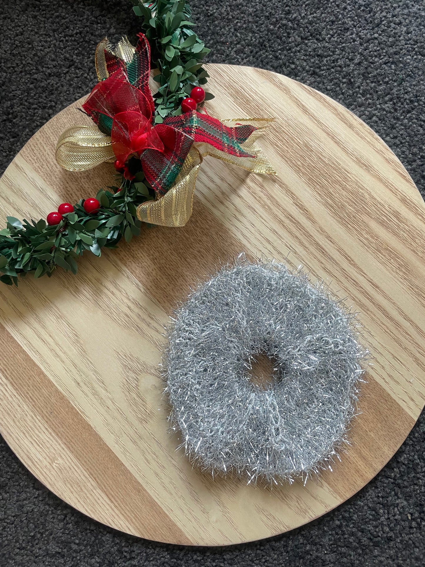 Tinsel Scrunchie – Festive Hair Tie in 6 Colours