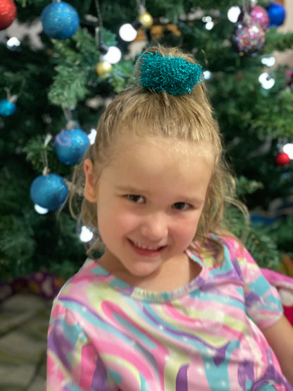 Tinsel Scrunchie – Festive Hair Tie in 6 Colours