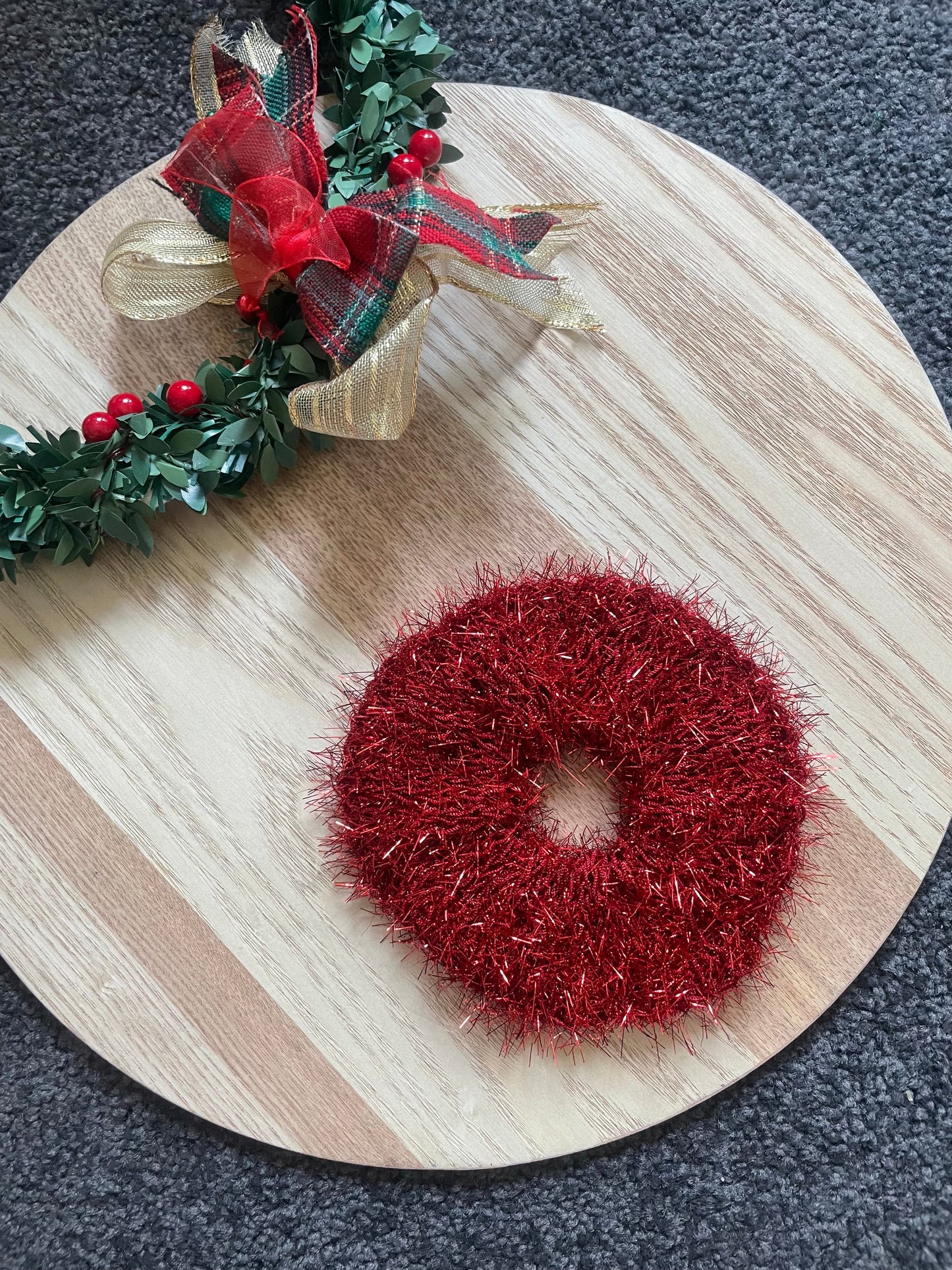 Tinsel Scrunchie – Festive Hair Tie in 6 Colours