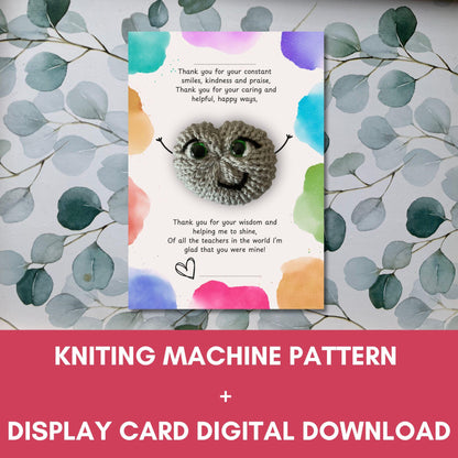 Pocket Hug Display Card Teacher Thank You Poem Digital Download