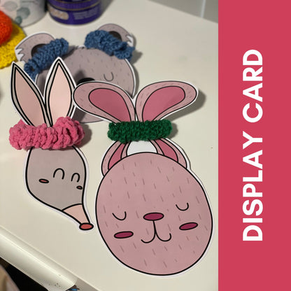 Printable Scrunchie Display Card