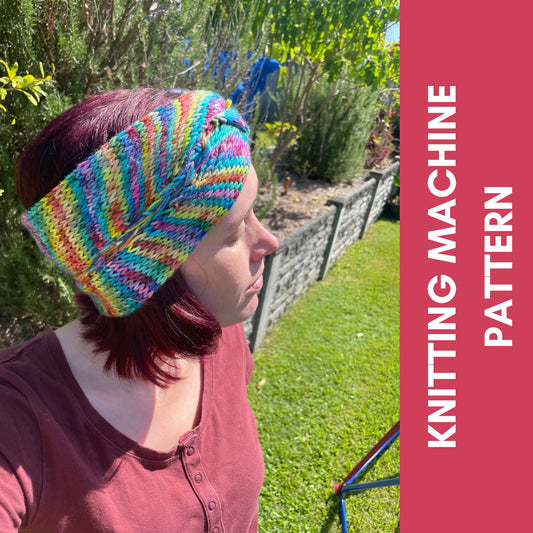 Braided Embrace Headband Circular Knitting Machine Pattern