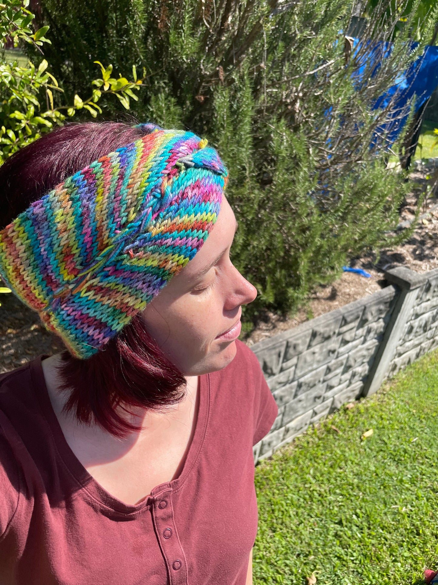 Braided Embrace Headband Circular Knitting Machine Pattern